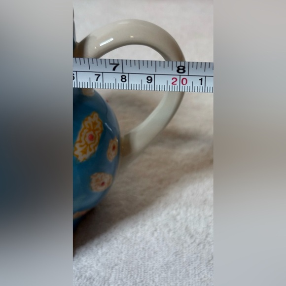 Vintage Ceramic Owl Teapot Hand Painted and Enamled Pottery Tea Pot by Royal - Picture 9 of 10